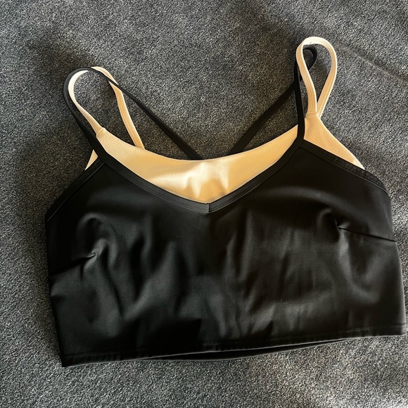 JoyLab Other - JoyLab Double Layer Longline Bra - Black/Cream